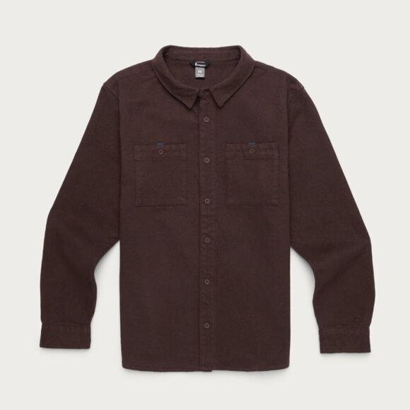 Cotopaxi Men's XL Mero Organic Cotton Flannel Shirt Coffee Rust NWT Heavyweight - Picture 7 of 12